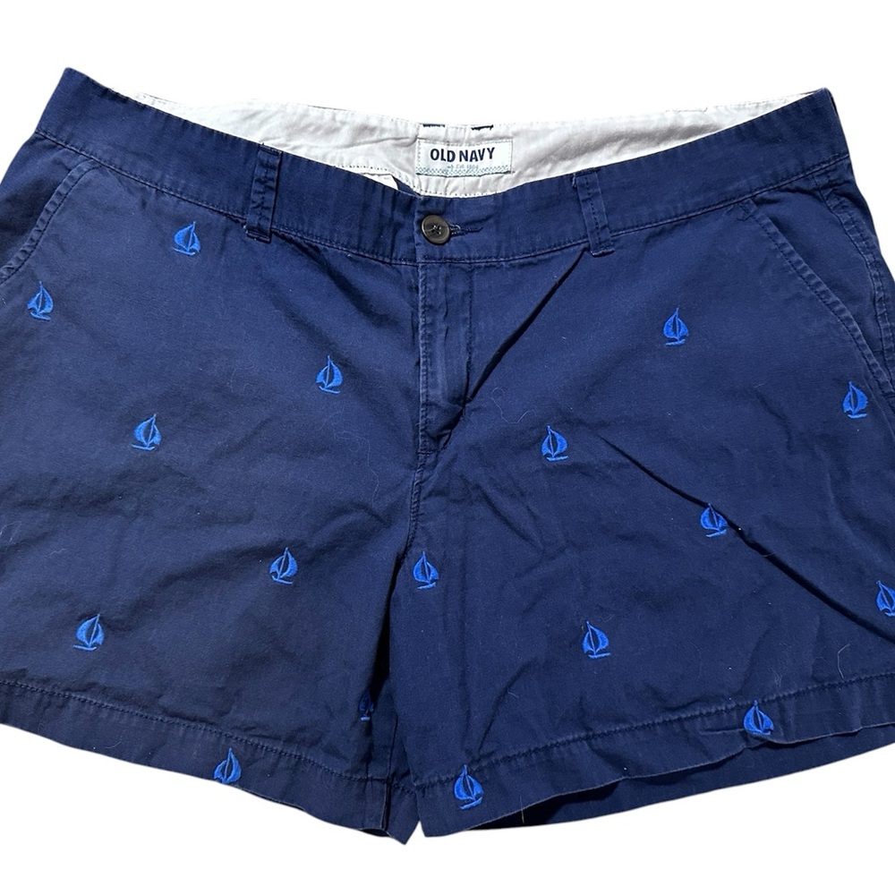 Old Navy Women's Blue Shorts with Sailboats